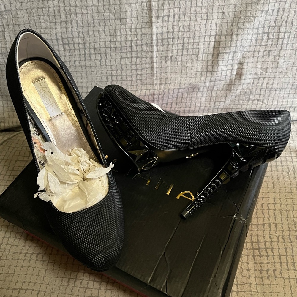 RACHEL Kalyssa Textured Platform Stiletto Heels